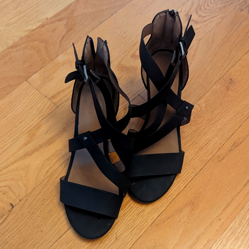 Strappy wedge sandals - 7.5
